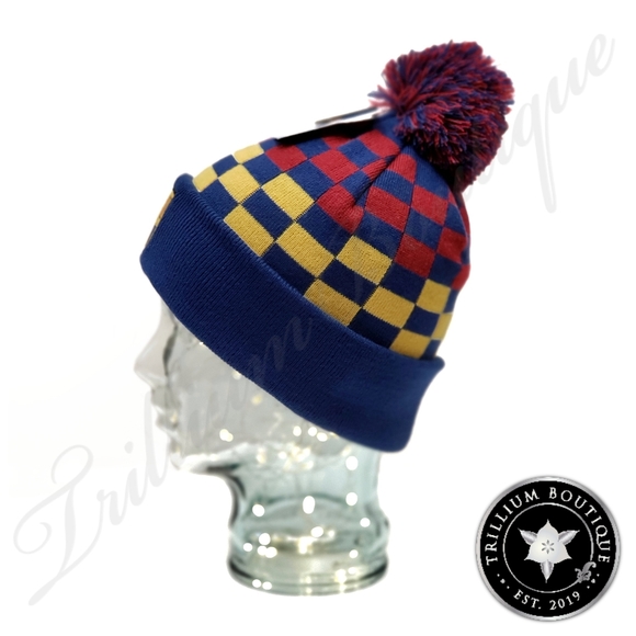 FC Barcelona Men's Pom Pom Beanie Hat One Size NWT - Picture 4 of 5